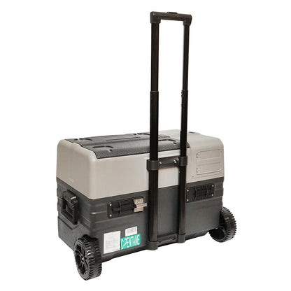 Car refrigerator with compressor and trolley wheels 42L 12-24-220V 60W