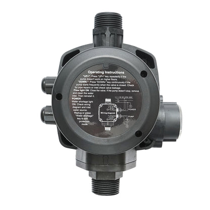 Automatic electronic pressure switch with manometer 2.2KW, 220V for water pump, manually adjustable pressure up to 15 bar HYDROCALL-2200G