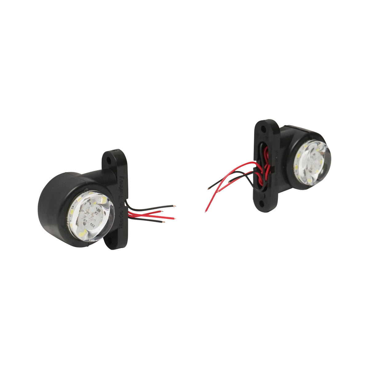 Side marker lights with LED 12-24V, red-white FR0102 Breckner Germany