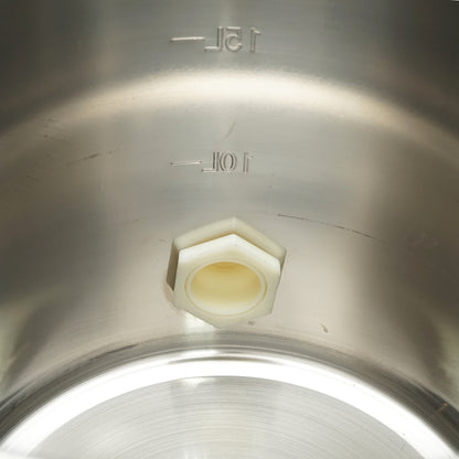 Gradual stainless steel honey extractor with lid for 30kg of bee honey