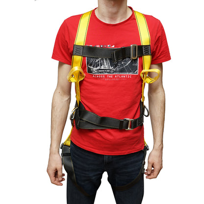 Adjustable 3-point harness safety belt, 5 hooks, max resistance 2000Kg Crownman