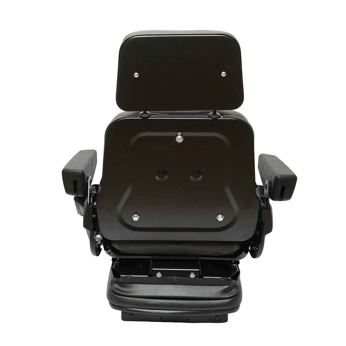 Universal adjustable seat for tractor with safety belt, armrests, and mechanical suspension 830x610mm