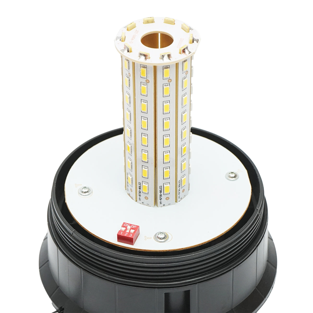 12-24V LED beacon with 3 functions and magnetic base IP65