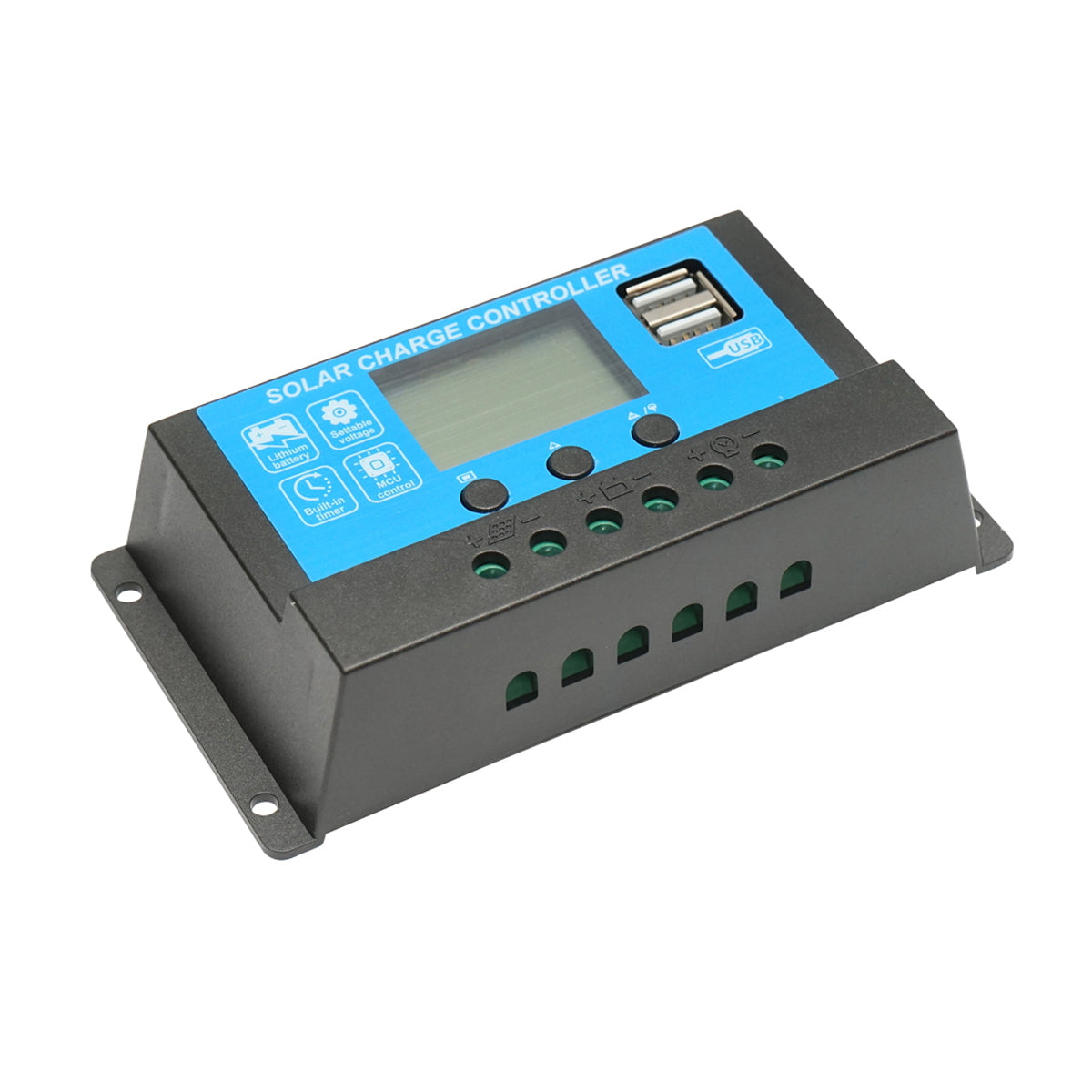 Voltage regulator for solar panel 20A 12V/24V USB port 5V/2A Breckner Germany