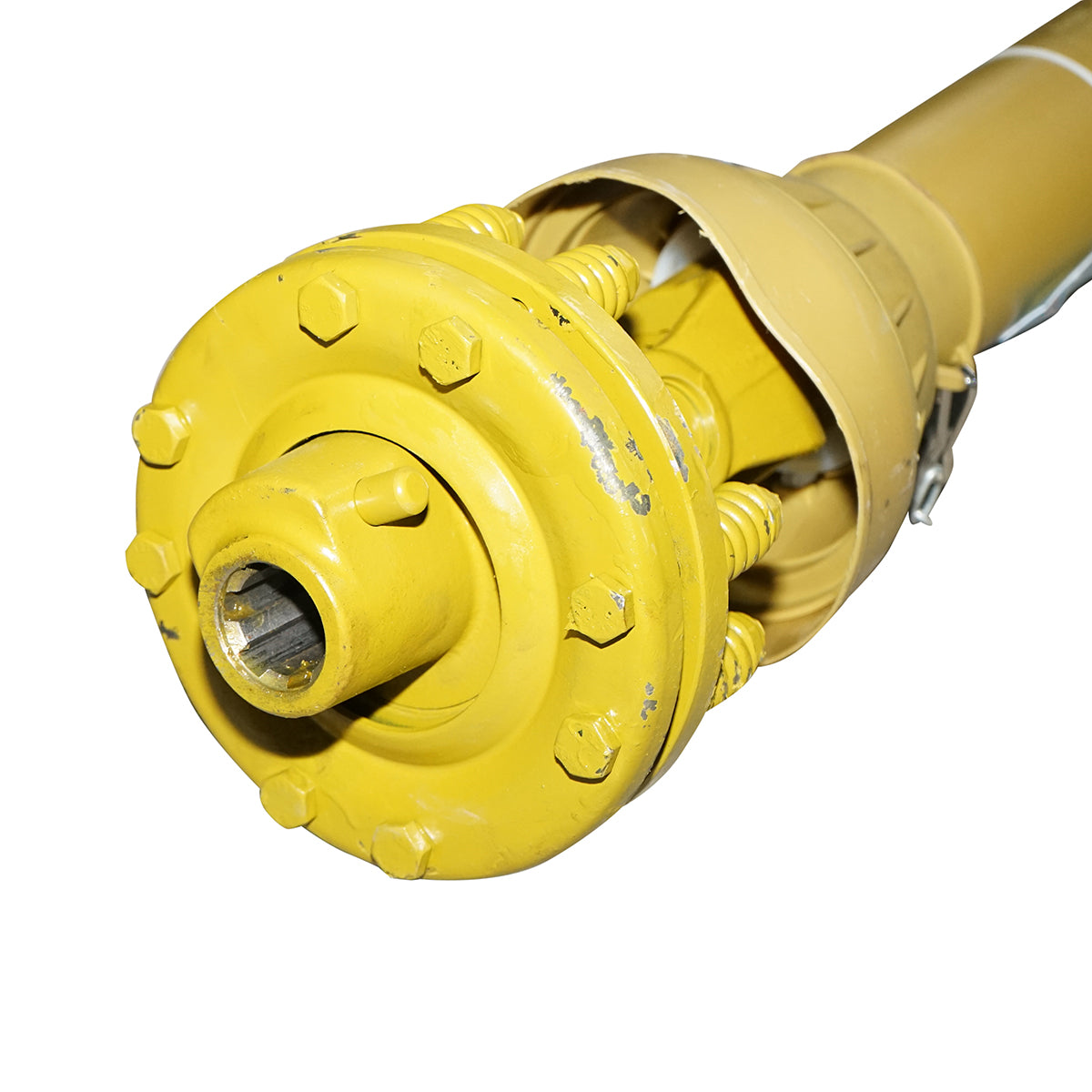 Cardan 850 mm T5 with clutch consisting of 2 cross discs 30.2x80 (triangular pipe) 1 3/8 Z=6
