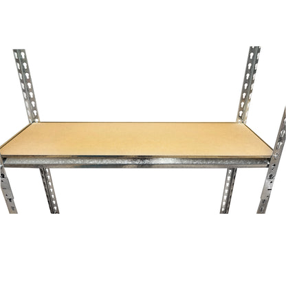 Metal shelf with 5 MDF shelves, 180x90x30cm, 120kg/shelf, assembly without screws Breckner Germany
