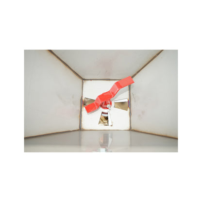 Stainless steel fertilizer distributor FLS400 with included cardan and 400 Kg hopper