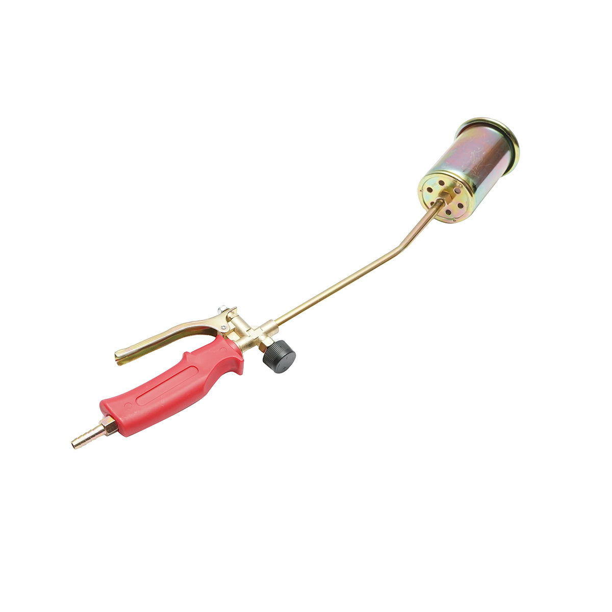 Gas burner with a flap for soldering or scorching