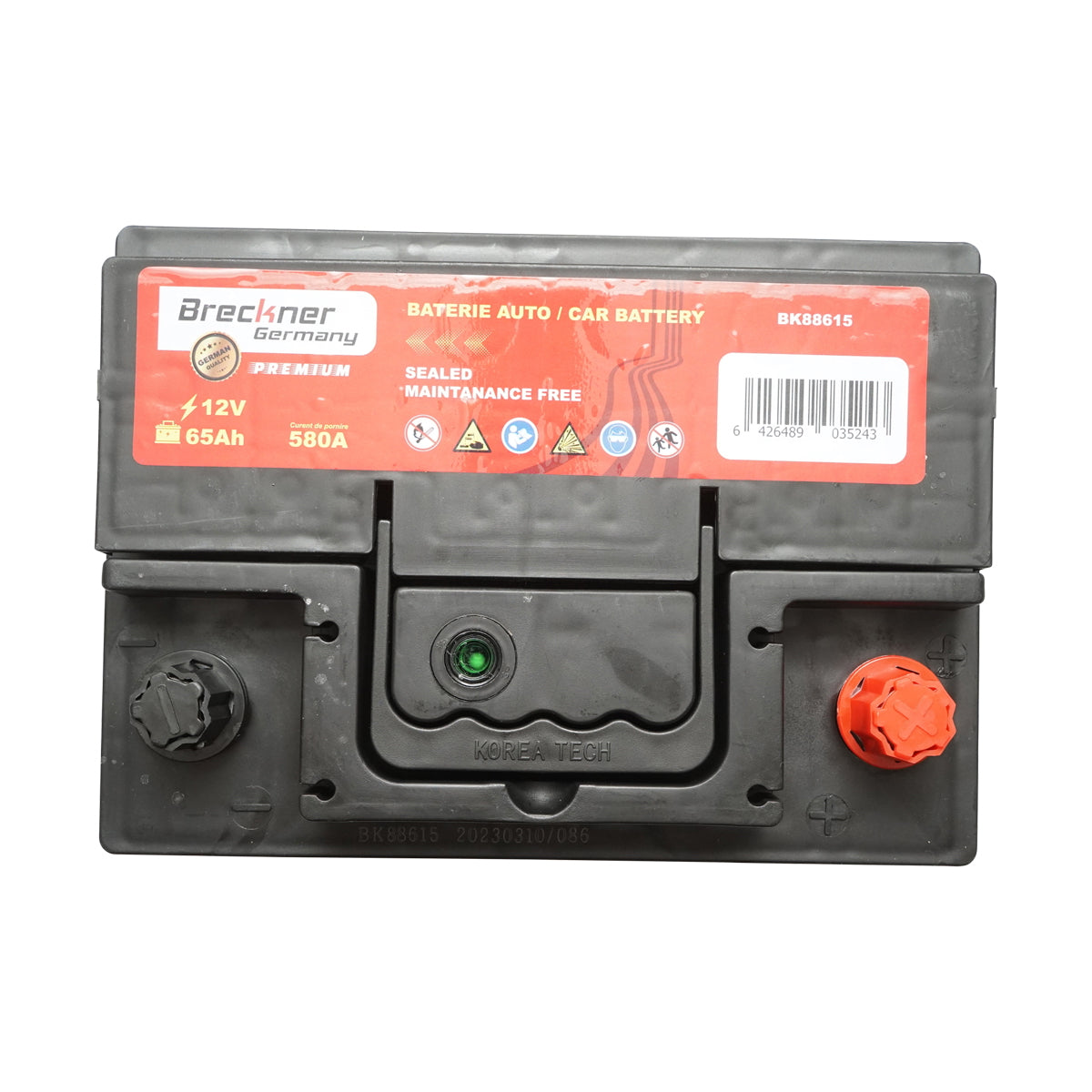 Accumulator, car battery 65Ah, 580A, 12V BRECKNER PREMIUM