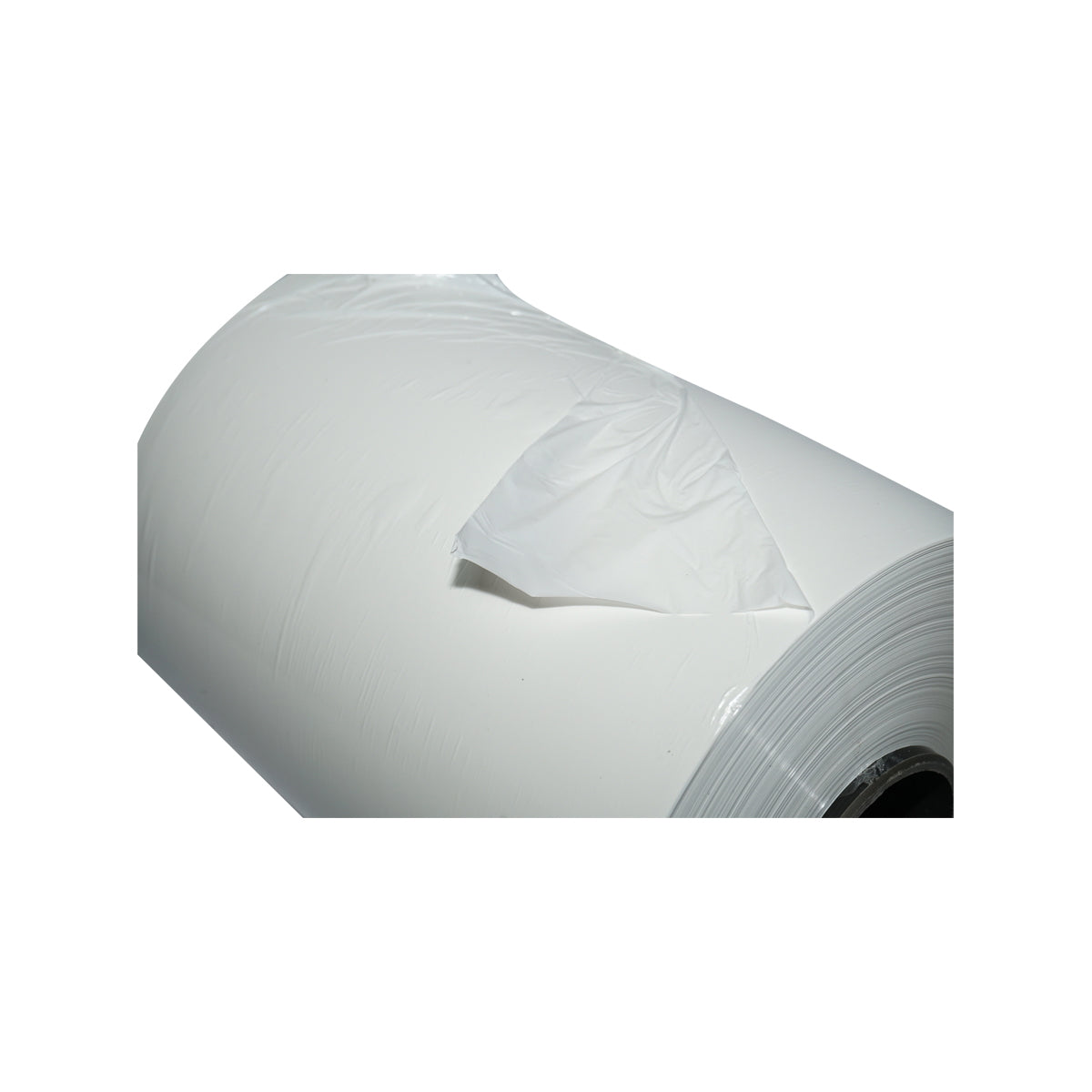Unwrapped film for bales, White 330mm x 25mic x 1800m with UV protection, Breckner Germany