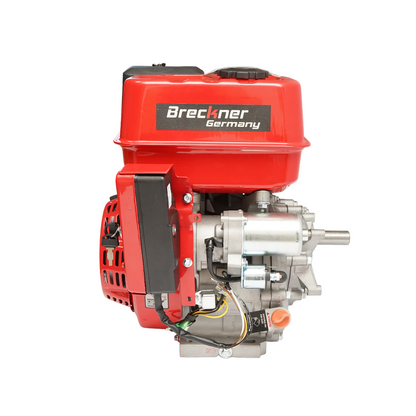 9HP gasoline engine, 4 stroke, 25mm cotter pin shaft, key/rope start, Breckner Germany reduction gearbox