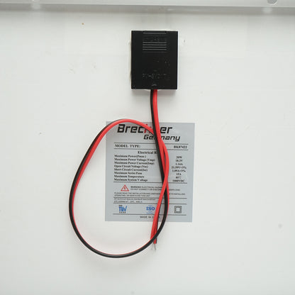20W photovoltaic monocrystalline solar panel 400x300x17mm Breckner Germany