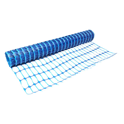 Boundary fence mesh 1mx50m with eyes 70x40mm, 110g/m blue