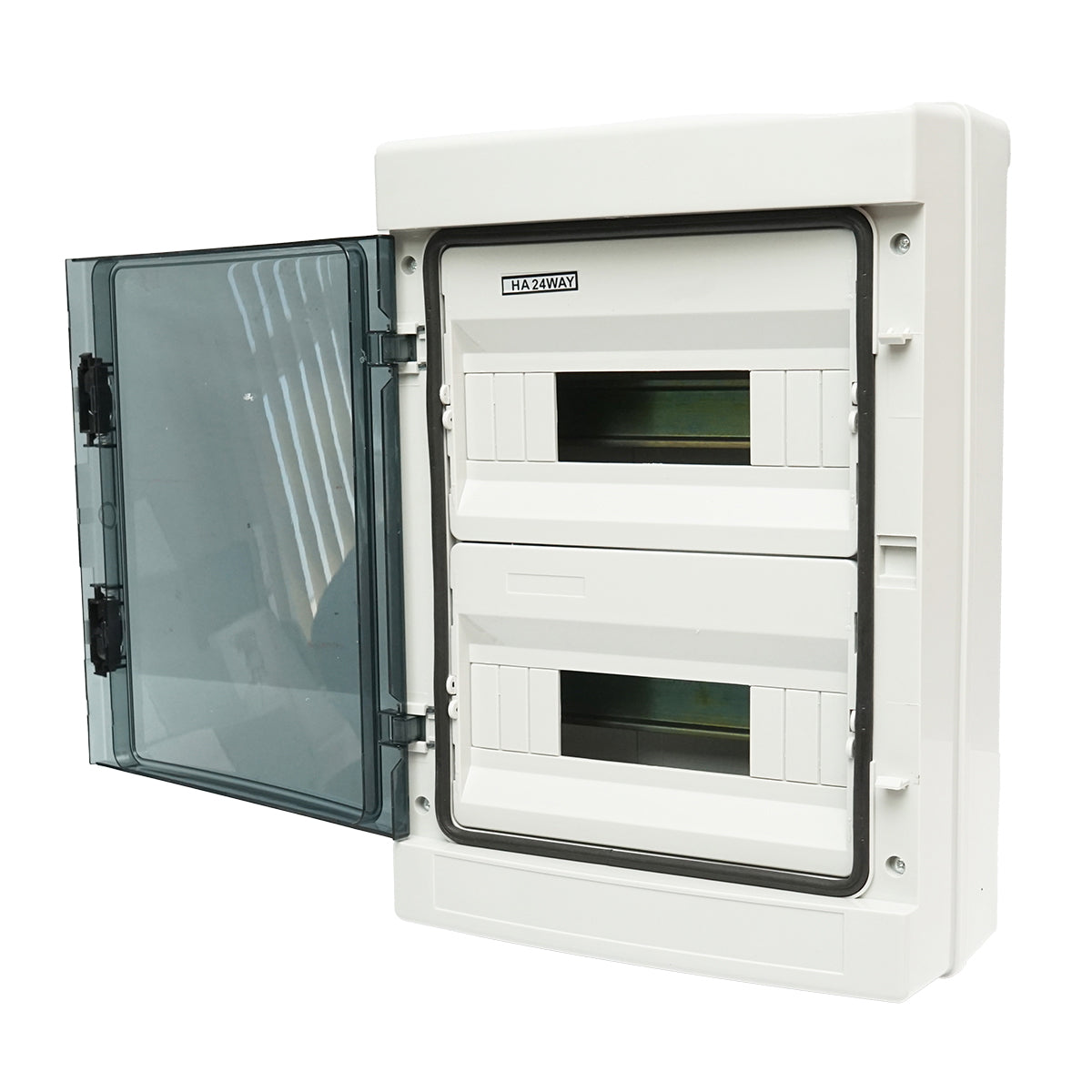 Applied fuse box 2 rows, 24 modules 295x255x130mm IP65 Breckner Germany