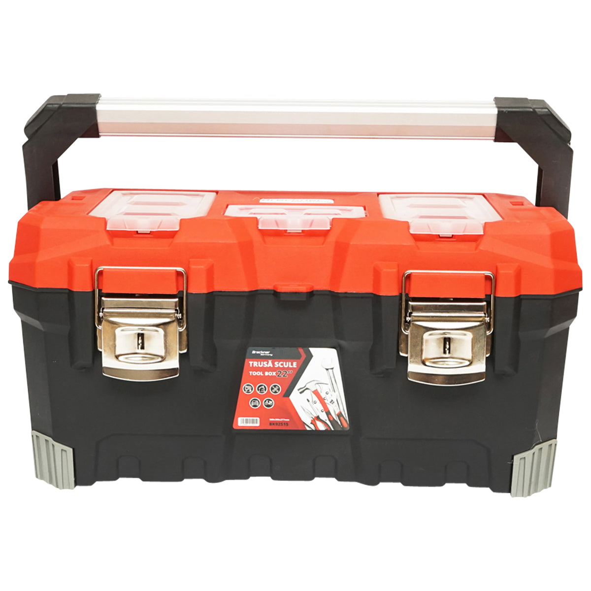 Professional tool box with aluminum handle 560x300x277mm Breckner Germany