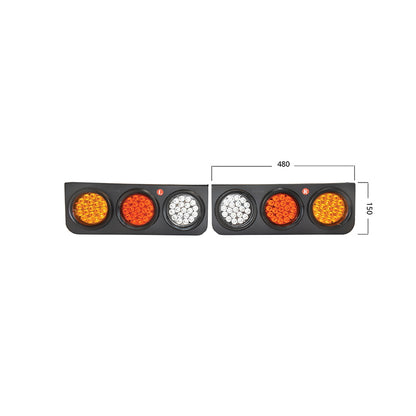 Set of rear lights for truck with LED 480x150 12/24V Breckner Germany