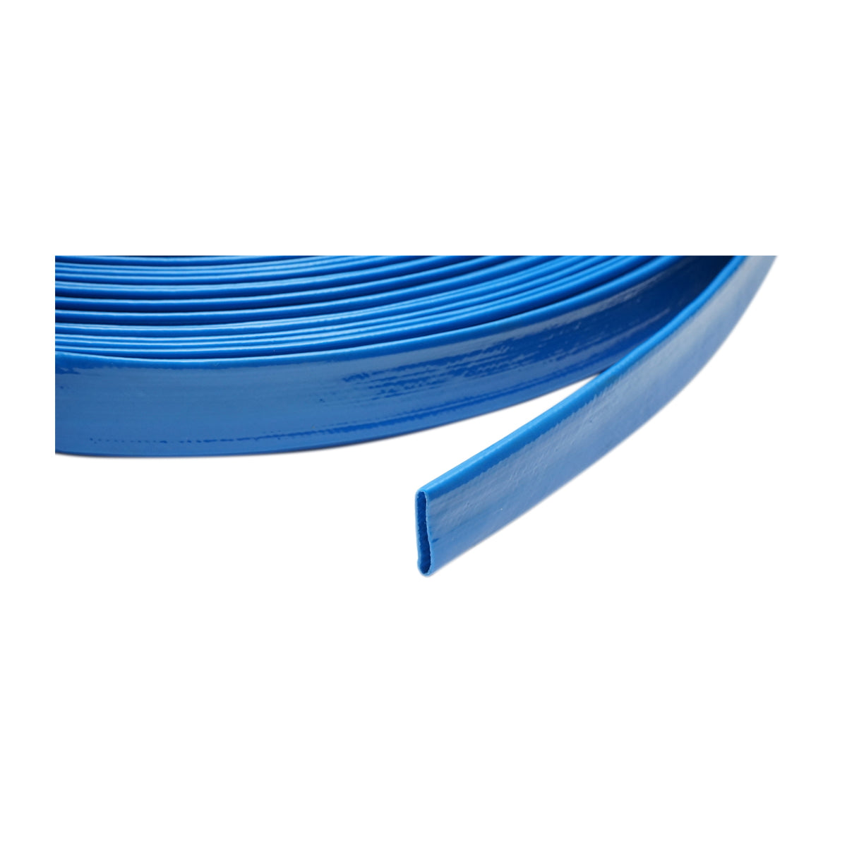 Flat water hose for irrigation made of PVC 1 inch length 100m, PN4 Breckner Germany