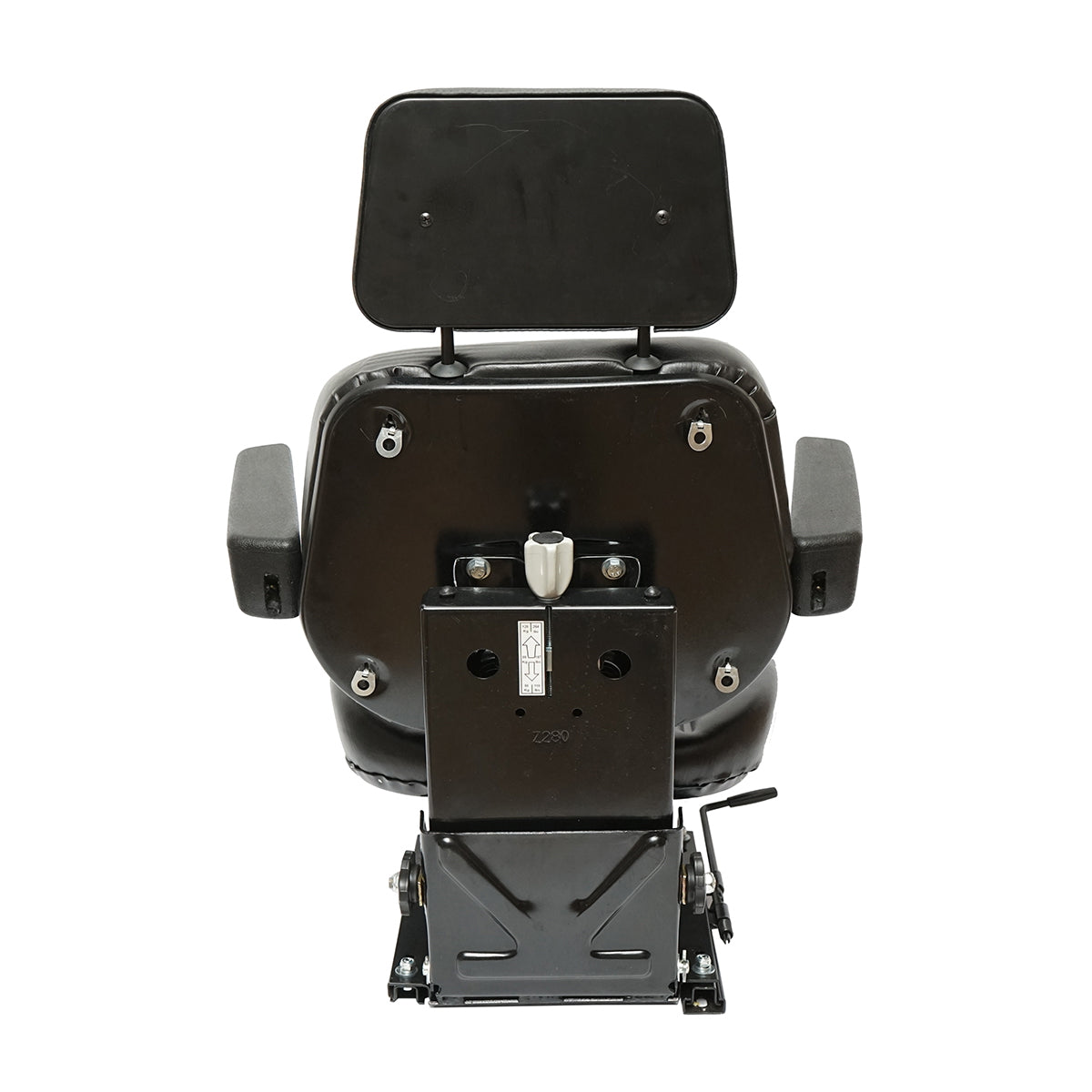 Universal adjustable seat for tractor with armrests 765x515mm