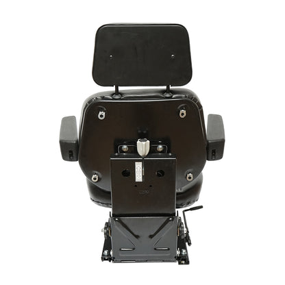 Universal adjustable seat for tractor with armrests 765x515mm