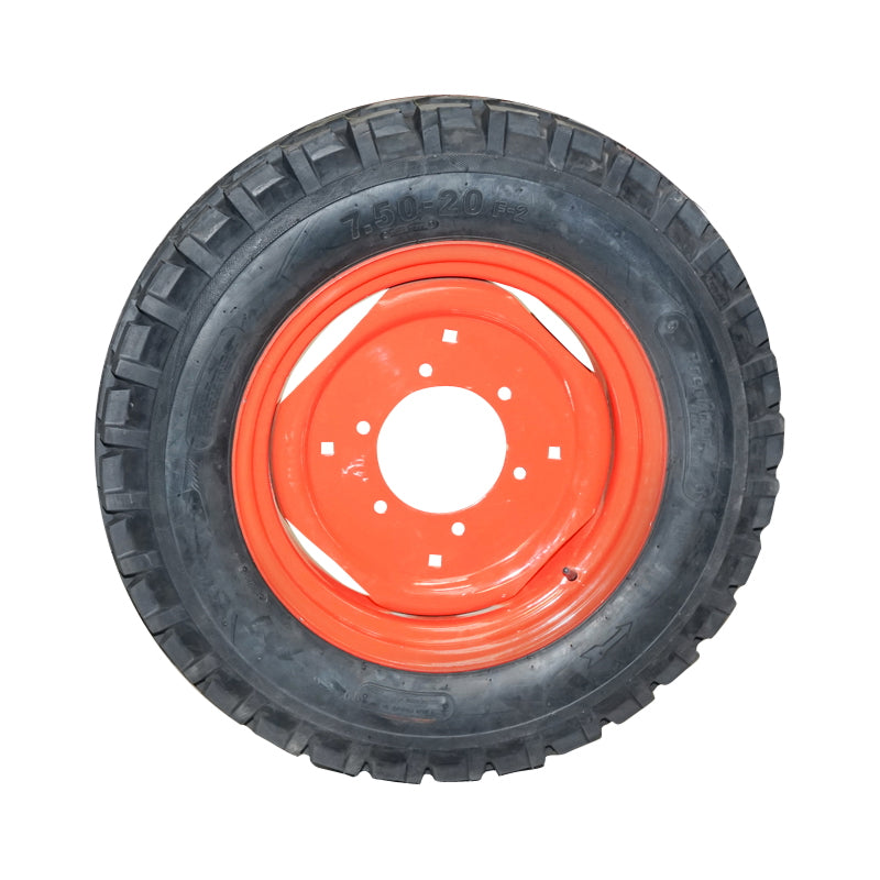 Complete wheel 750/20 10PR F-2 interrupted linear front for UTB U-650 tractor