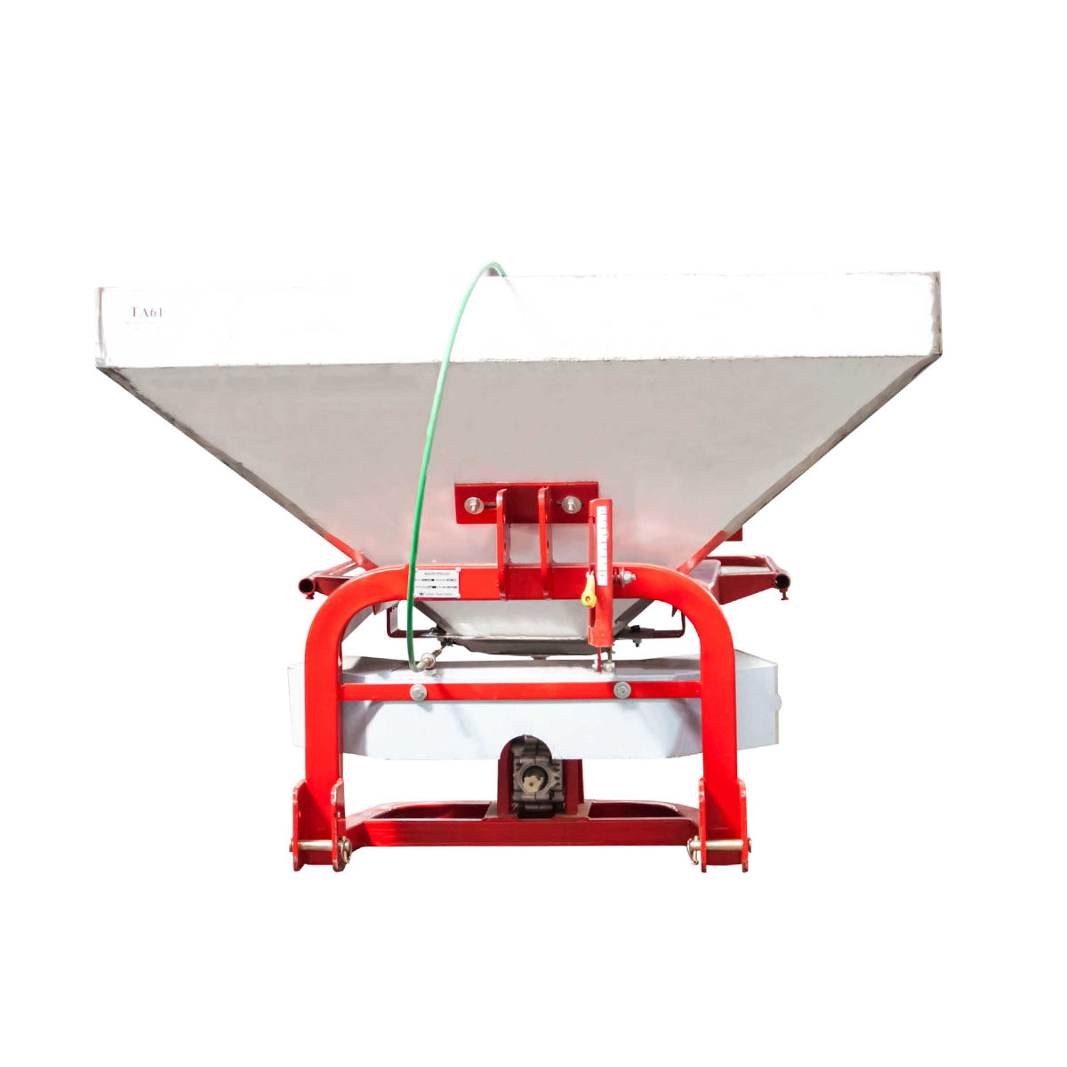 Stainless steel fertilizer distributor FLS600 with cabin control and included PTO.