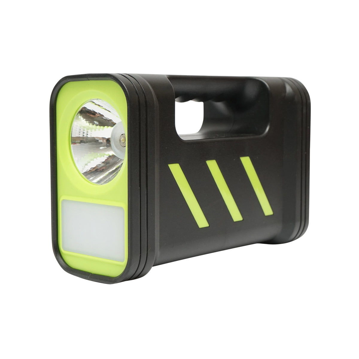 Portable LED lighting kit with 3 bulbs/projector, solar panel, and 6V, 4.5Ah battery for fishing camping GD-12
