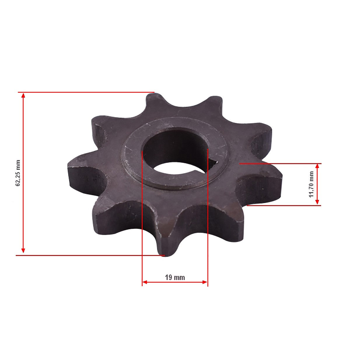 Chain wheel Z=9 pitch 12B fertilization box