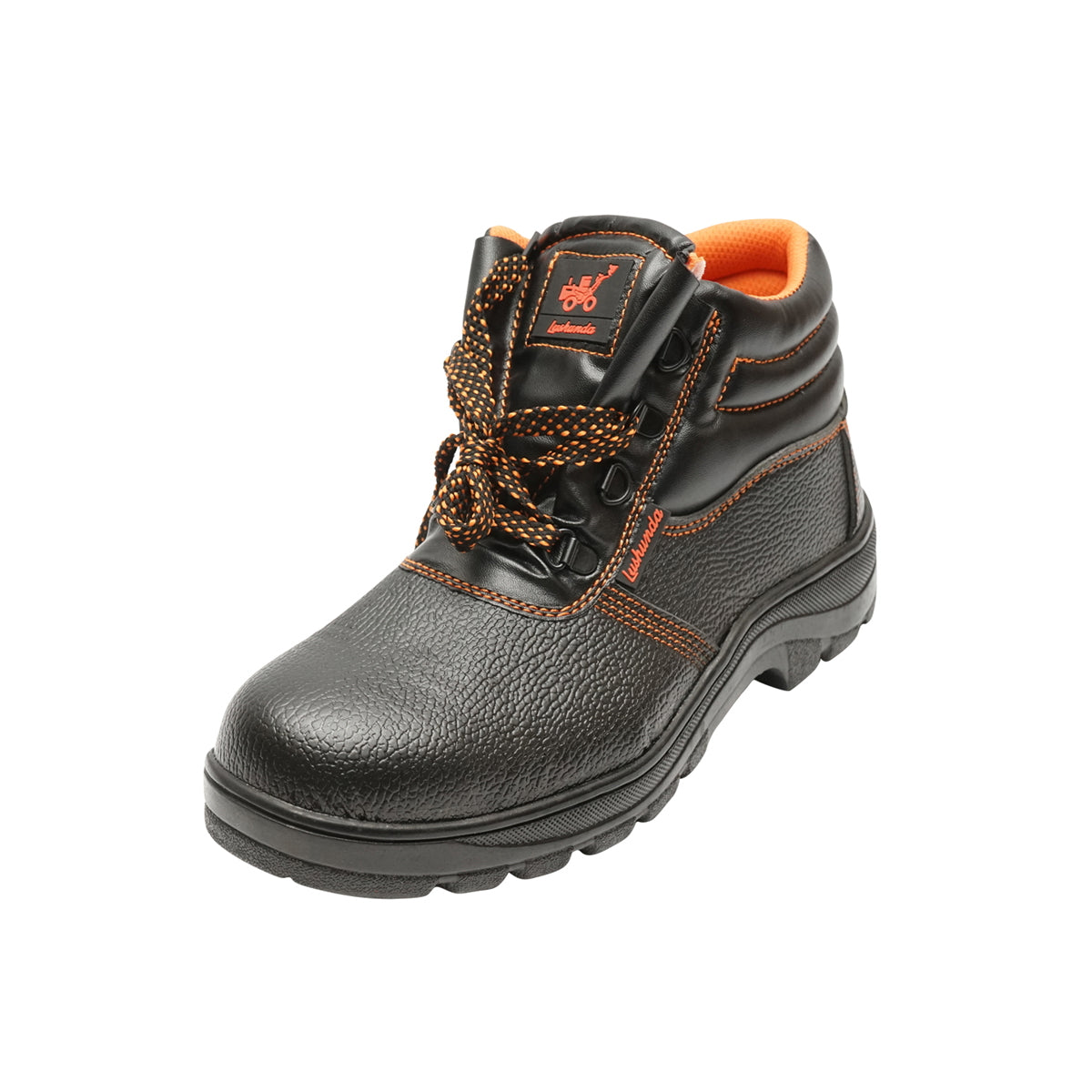 Size 40 safety boots with toe cap and steel sole insert 5015