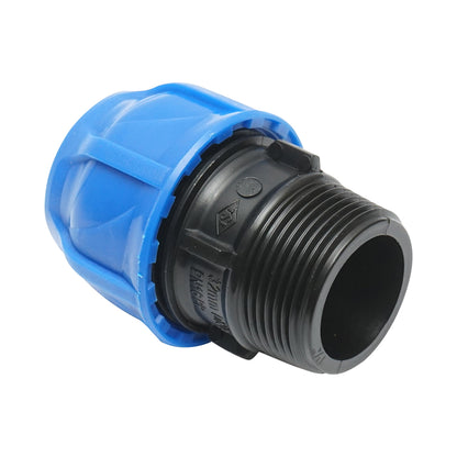 Compression fitting with external thread D32mmx1-1/4 toll, PN16 for irrigation systems