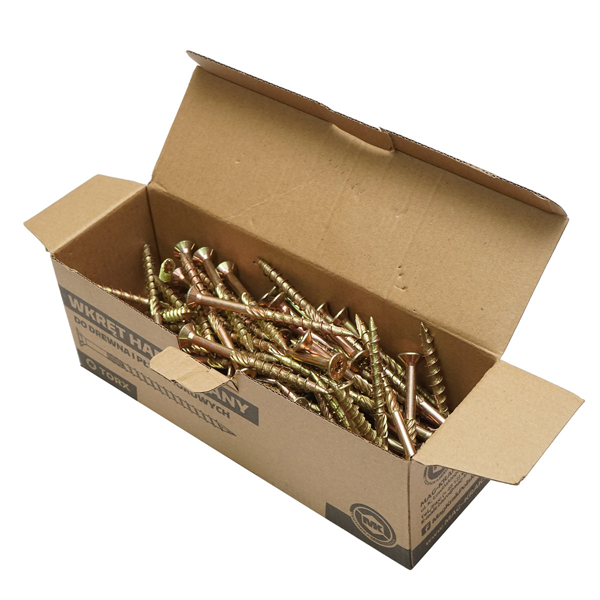 Self-tapping wood screw with a sunk head 8x100mm type torx TX40, 100 pcs/box