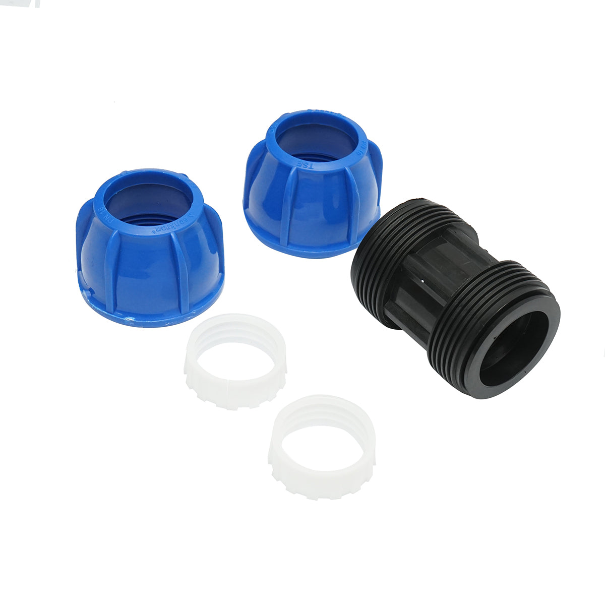 PN16 compression fitting, D50x50mm, max 16bar for PEHD irrigation systems