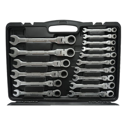 Set of 22 ratchet combination wrenches CrV 6-32mm Breckner Germany