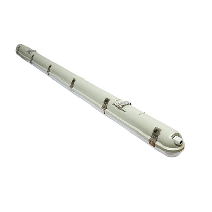 LED fluorescent tube light fixture 1x58W, 220V, 1560x80x90mm IP65 Breckner Germany