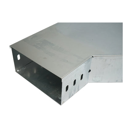 Horizontal bracket 90 degrees made of galvanized steel for gutter 100x200mm