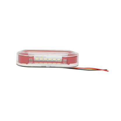Red-white side marker lamp with 6 LEDs 24V Breckner Germany