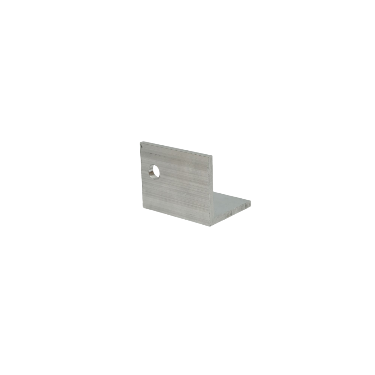 L fixing clamp for roof sheet with 1 hole for securing solar photovoltaic panel