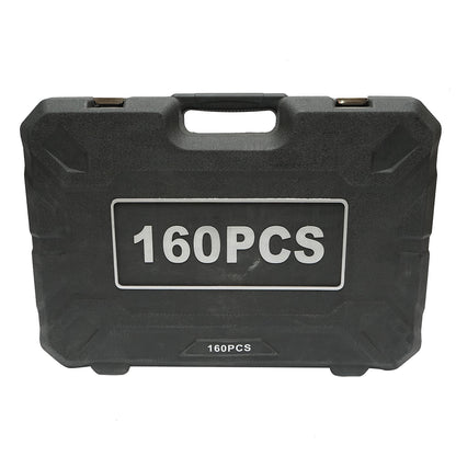 Socket wrench set, open-end wrenches, bits, torx with tools and equipment 160 pieces Breckner Germany