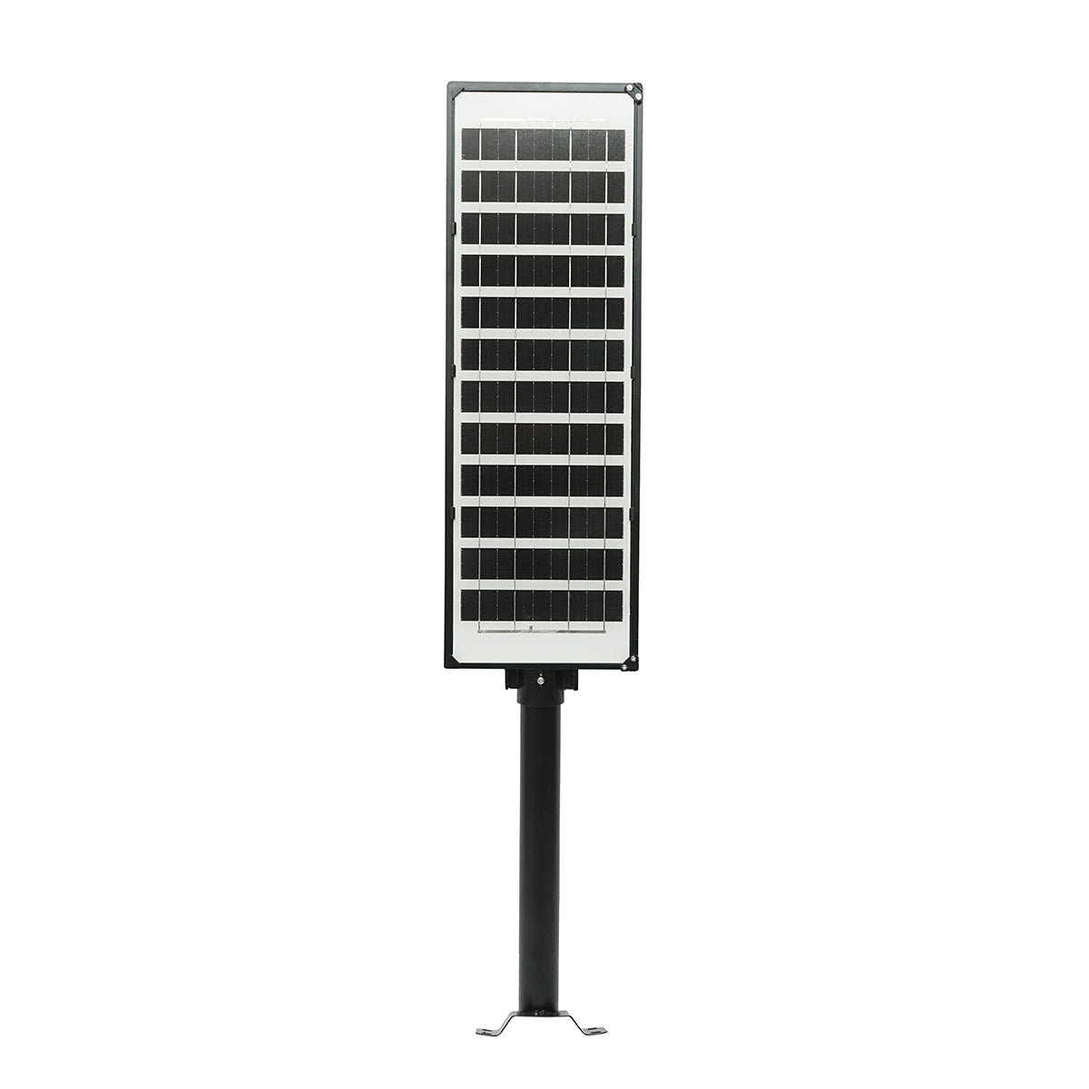 200W 6500K LED solar street lamp with 12W solar panel, 12000mAh battery, remote control, pole mount IP65 Breckner Germany