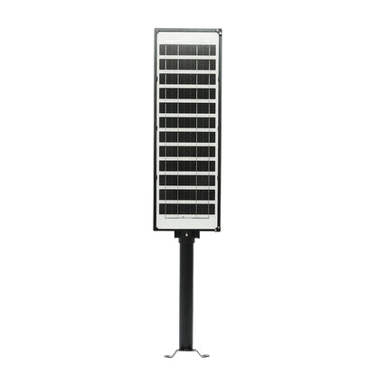 200W 6500K LED solar street lamp with 12W solar panel, 12000mAh battery, remote control, pole mount IP65 Breckner Germany