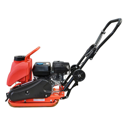 C60 vibratory plate with a working surface of 510x370mm, standard euro 5 engine, 196CC/7HP, 5900 rpm, 58Kg with water tank Breckner Germany.