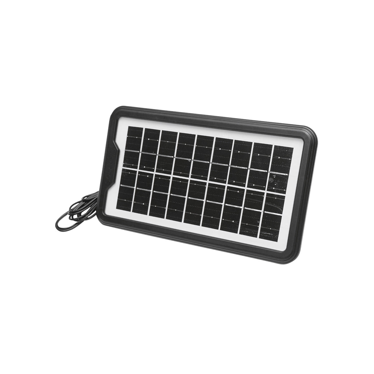 Portable LED lighting kit with 3 bulbs/projector, solar panel, and 6V, 4.5Ah battery for fishing camping GD-8017