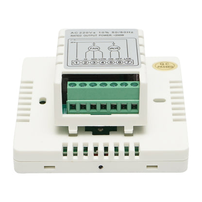 Wired thermostat for fan coil unit
