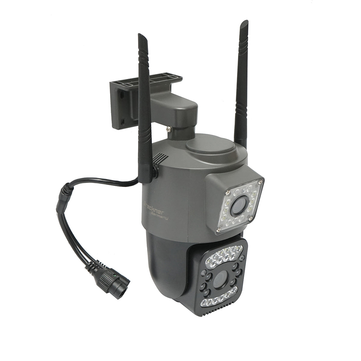 Dual lens surveillance camera 4G & WIFI, P2P 1080P, PTZ with motion sensor, human detection and V380 Pro application