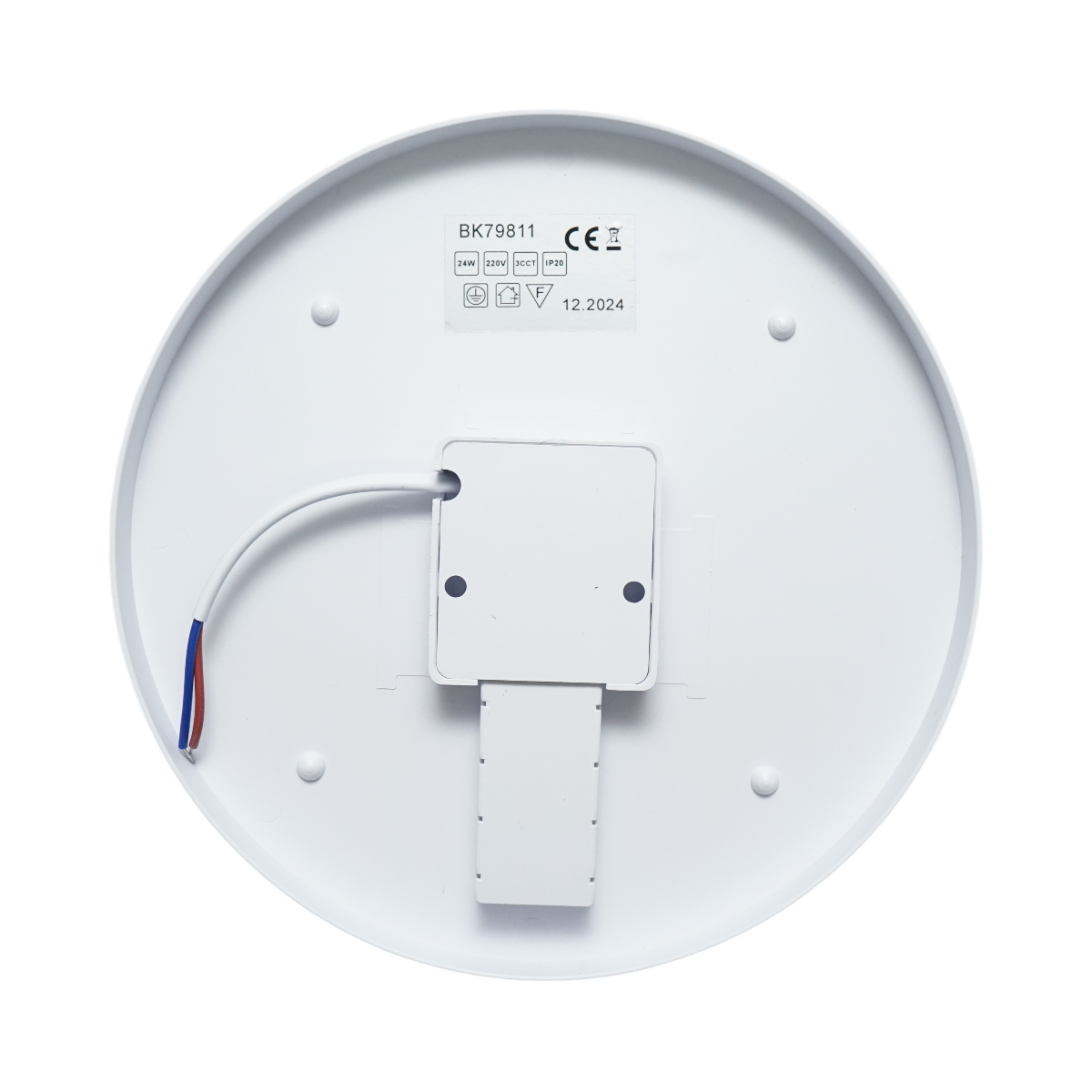 LED ceiling light 24W, 220V, adjustable light 3CCT 3000K/4000K/6500K, round body 180x40mm IP20