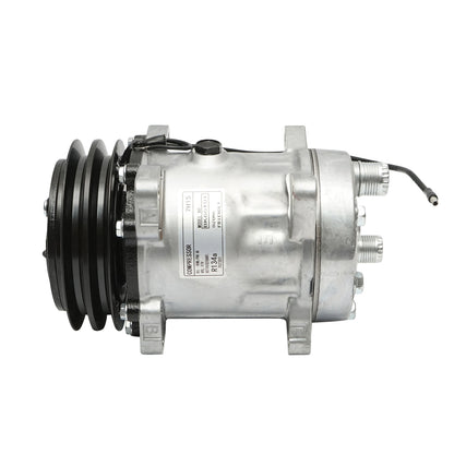 Air conditioning compressor for JCB, New Holland, Case IH OEM code 04437339/10, 04437339, 84018078, 9831429, 89831429, 060506146