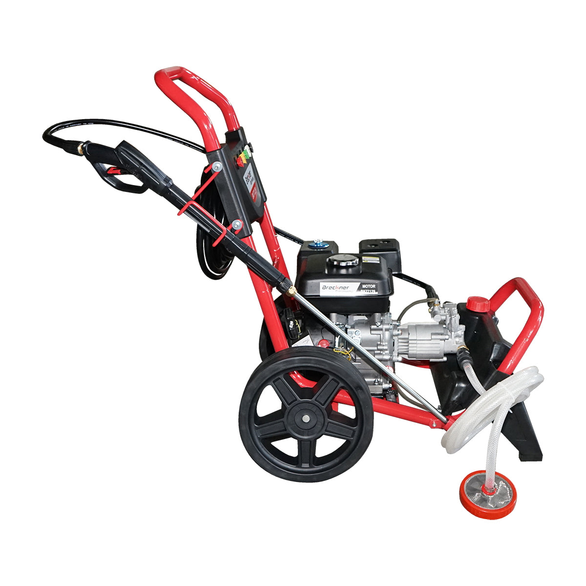 Gas pressure washer 7.5HP, 220 Bar, flow rate 510l/H with hose and Breckner Germany gun