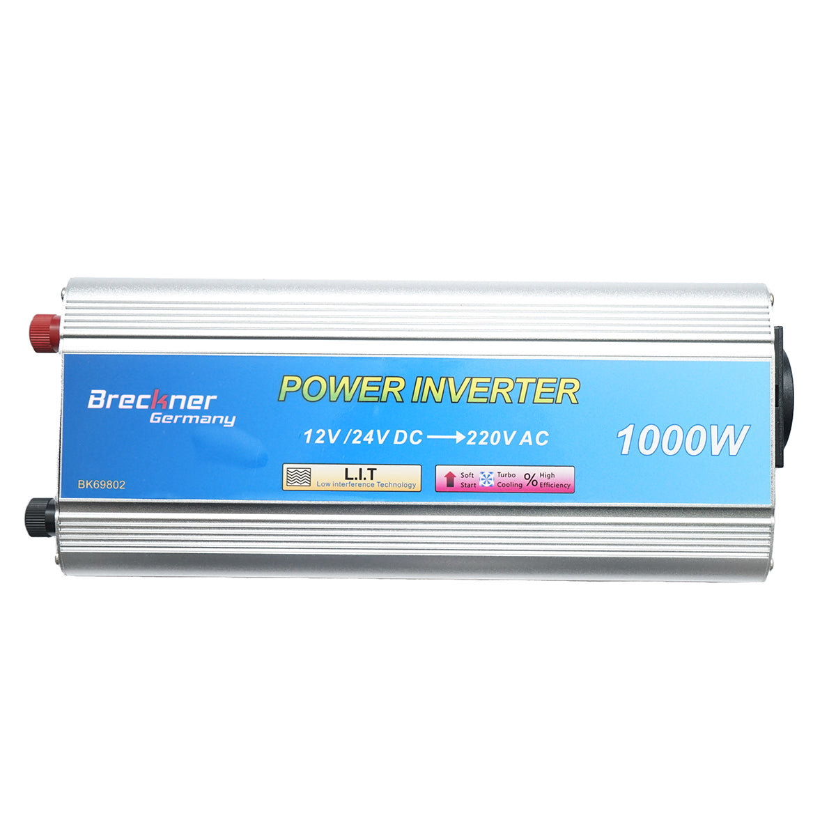 1000W voltage inverter. 12V/24V - 220V modified sine wave 241x95x55mm. Breckner Germany