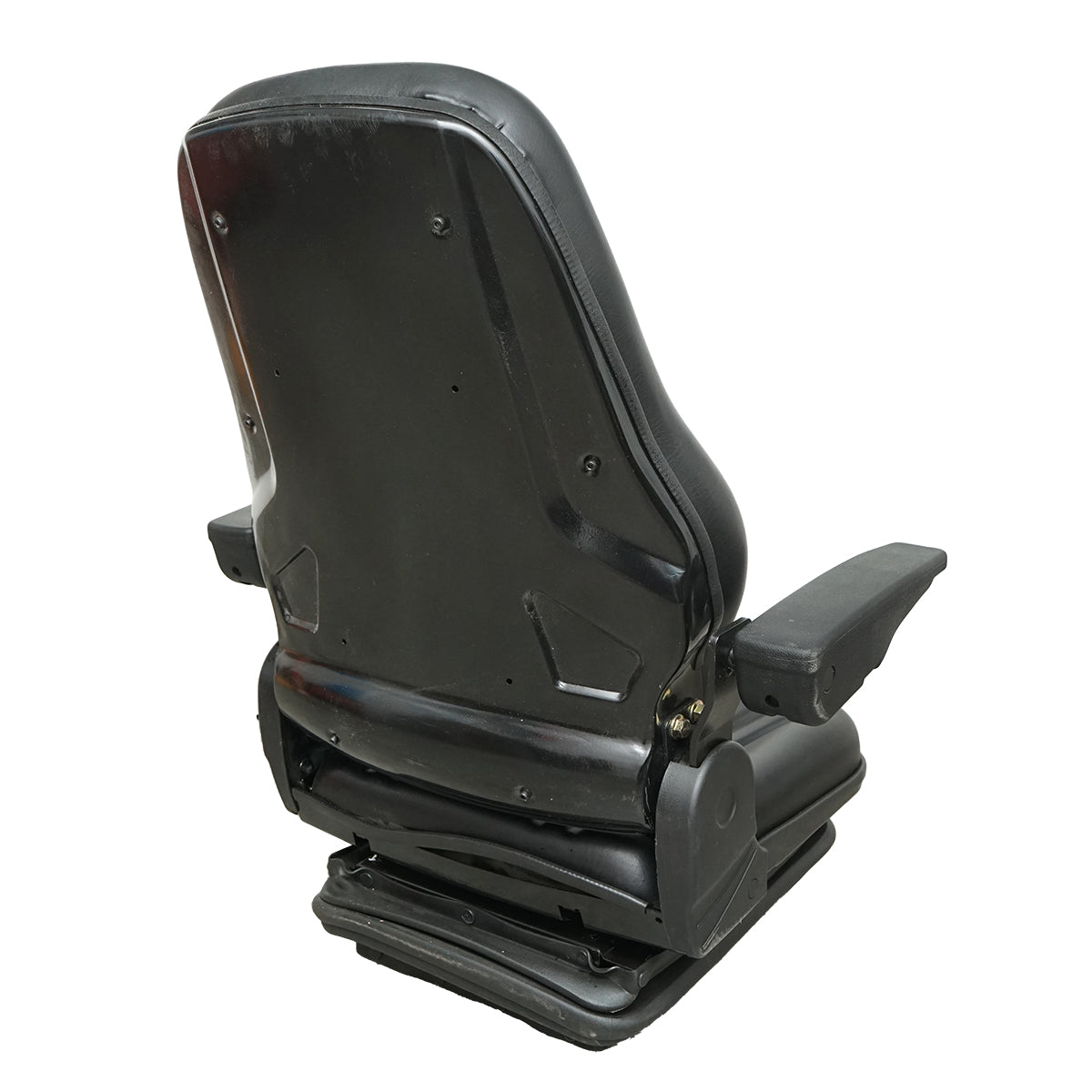 Universal adjustable chair for weight 50-130kg, armrests and reclining backrest 55-89° for tractor, agricultural machinery, industrial, forklift