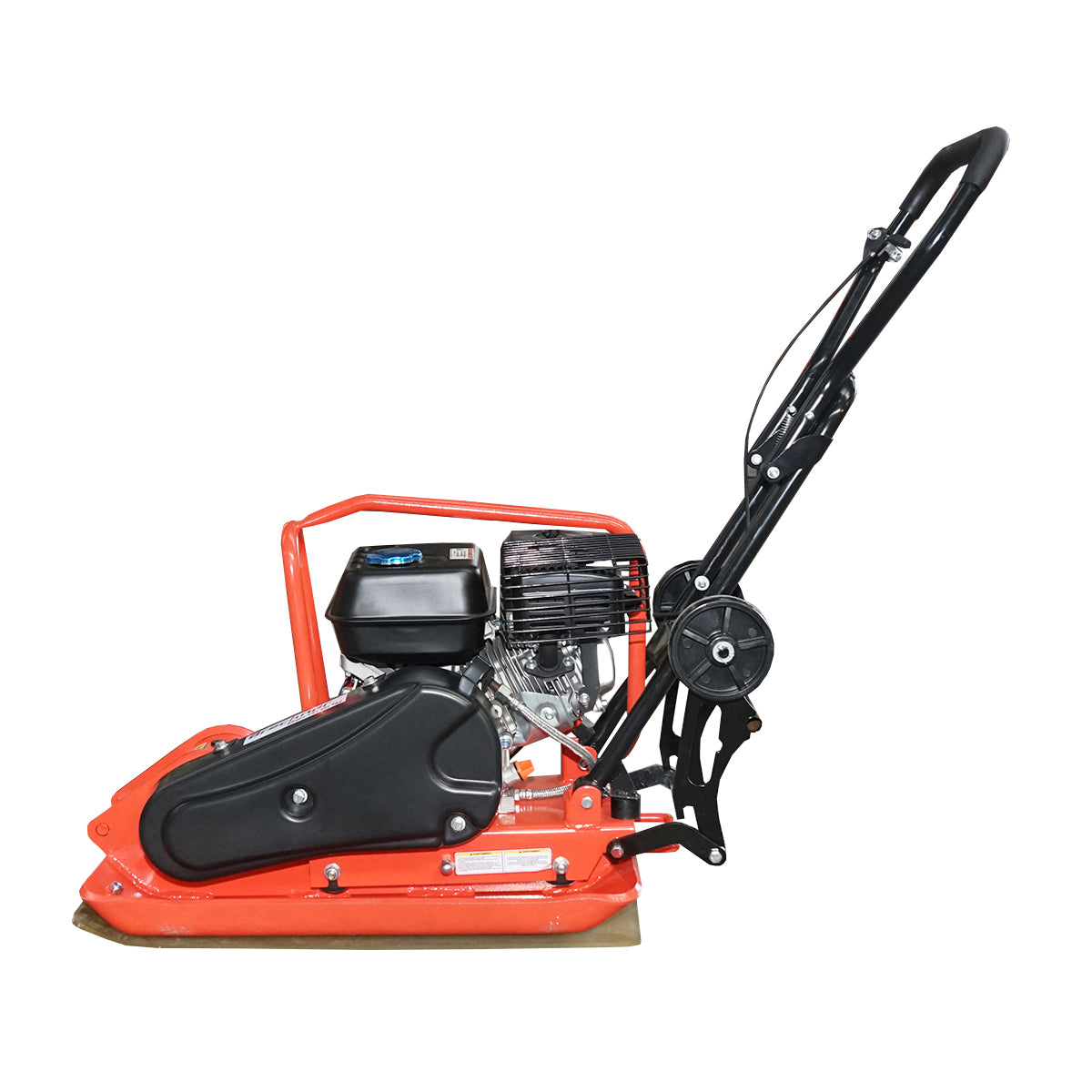 C100-A plate compactor with a working surface of 690x460mm, standard euro 5 engine, 196CC/6.5HP, 5400 RPM, 106Kg Breckner Germany