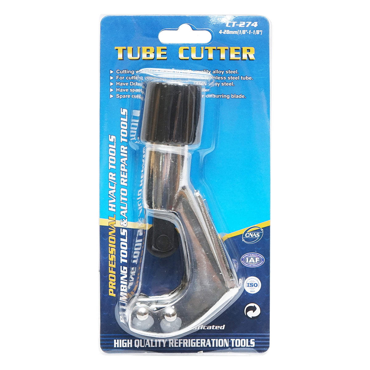 Stainless steel flexible pipe cutter, grooved 4-28mm